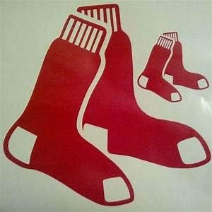 Boston Redsox Baseball Cornhole Decals - 2 Cornhole Decals Free Circles