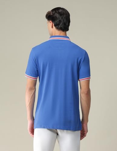 Image of U.S. Polo ASSN. Solid Slim Fit Polo T Shirts for Men - 100% Cotton, Half Sleeves Mens Tshirt