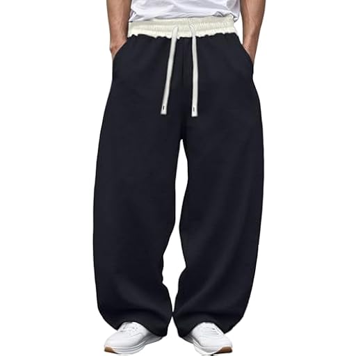 Pantalón de jogging para hombre, pantalón de entrenamiento de pierna ancha, baggy, pantalón deportivo con cordón, pantalón deportivo con cintura elástica, pantalones de fitness, deportivos, casuales | Ya disponible en tu tienda friki favorita! En mundofriki.es!