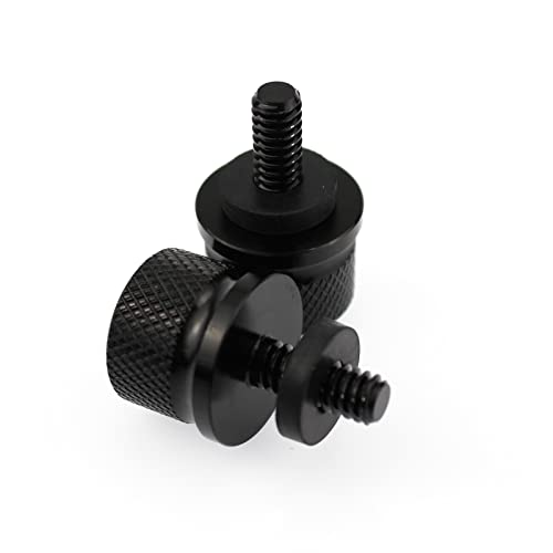 Anp Puauto Black Stainless Steel Seat Bolt Screw Quick Install 1/4"-20 For Harley Touring Softail Sportster Dyna Street Glide Road Glide Ultra Glide1996-2023(2 Pcs) #TOP2