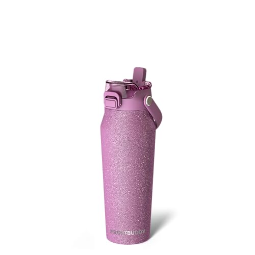 Frost Buddy 24oz Insulated Water Bottle - Straw & Chug Lid - Leak-Proof