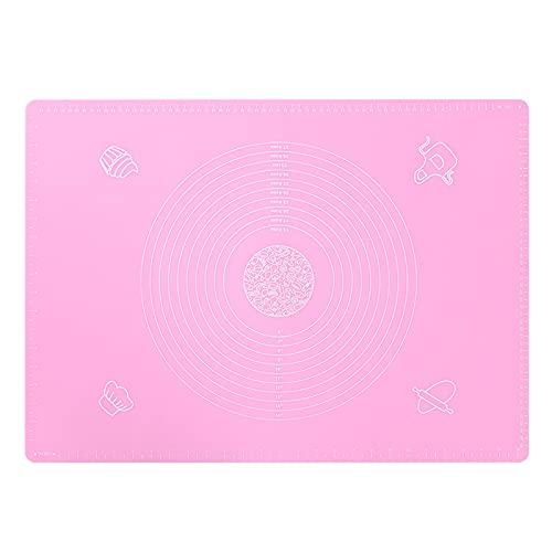 Backmatte aus lebensmittelechtem Silikon mit Antihaftbeschichtung, extra große Backmatte für Backofen mit Hochtemperatur-Teigauflage, Fondant-Gebäck-Kochwerkzeug, himmelblau, 50 x 70 cm