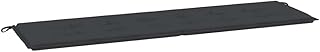 Modern Minimalist Garden Bench Cushion with Durable Black Oxford Fabric ...