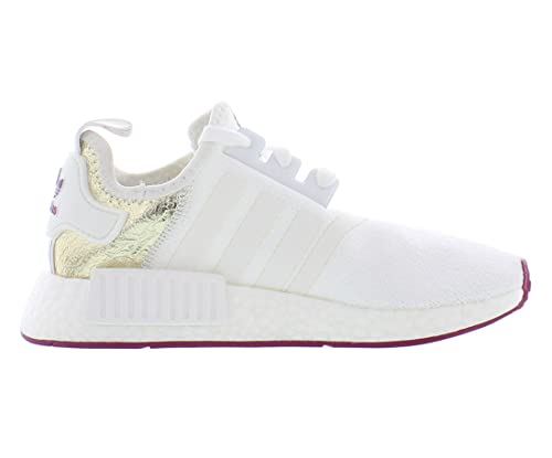 adidas Originals NMD R1 Womens Shoes Size 8, Color: White/Berry/Gold3