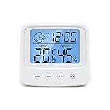 WANGCL Digitales Hygrometer Innenthermometer Hintergrundbeleuchtung & ℃/℉ Funktion Thermometer für Home Office Schlafzimmer Gewächshaus