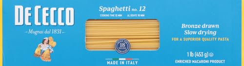 Image of De Cecco Spaghetti Pasta, 16 Oz (Pack of 4)