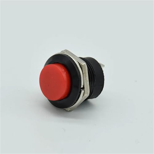 Interrupteur rond bouton-poussoir momentané 16mm 250V AC