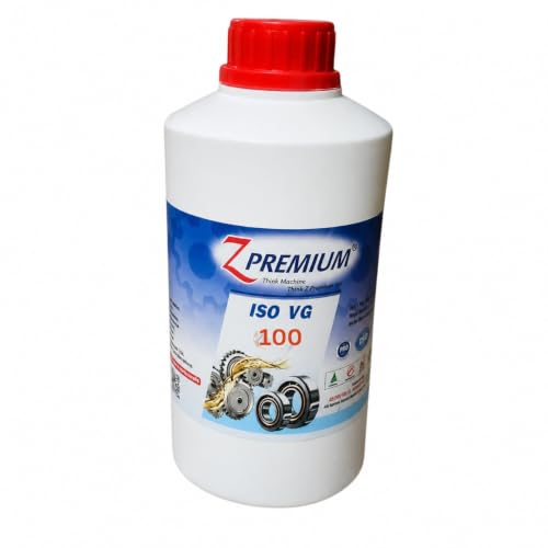 Image of ZPremium ISO VG 100 Oil | High Performance Industrial Lubricant | Precision Machinery Bearings & Spindles | Light Viscosity Smooth Flow | Wear Protection | Long Service Life (1 Litre)