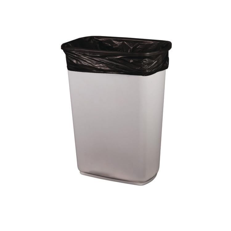Heritage D5242TK Linear Low-density Can Liners, 30 Gal, 0.9 Mil, 26 X 42, Black, 200/carton