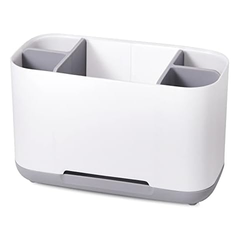 Zahnbürstenhalter, Elektrischer Zahnbürsten Organizer, Badezimmer Zahnbürstenständer Zahnpasta Zahnputzbecher Halter mit Abflussloch, Rutschfester Unterseite Cover
