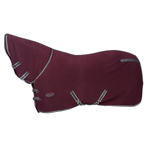 WeatherBeeta Anti-Static Fleece Cooler Combo Neck, Maroon/Grey/White, 72