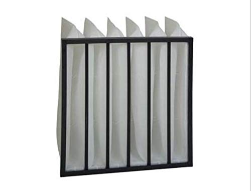 Taschenfilter aus synthetischem Filtermedium. Halterahmen aus Kunststoff. M5 (LxBxH 287 x 287 x 360)