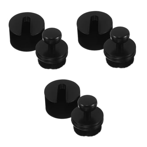iplusmile 3 Juegos Aplicador De Brillo De Neumáticos Cubierta De Coche Engrosada Neumático Pegatinas Pomo De La Palanca De Cambios Moldes Elasticos Adaptador Automático Nylon Black