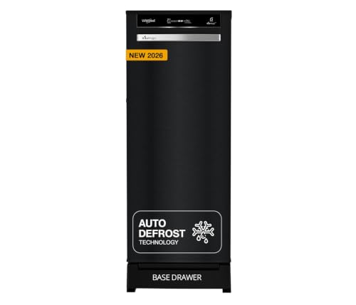 Image of Whirlpool 192 L 5 Star Vitamagic PRO Frost Free Direct-Cool Single Door Refrigerator (215 VMPRO ROY 5S INV GRAVITY BLACK-Y,Fridge, Black, Auto Defrost Technology, 2026 Model)
