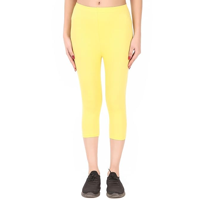 diaz Women Solid Premium Cotton Capri | Mid-Waist | Fashionwear-picture-31
