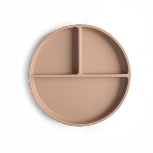 Image of mushie Silicone Suction Plate | BPA-Free Non-Slip Design (Natural)