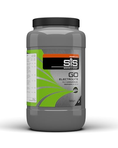 Science In Sport GO Electrolyte Powder | 200mg Sodium | 36g Carbohydrates | Hydration | Energy | Easily Digestible | Orange Flavour | 12 Servings | 500g