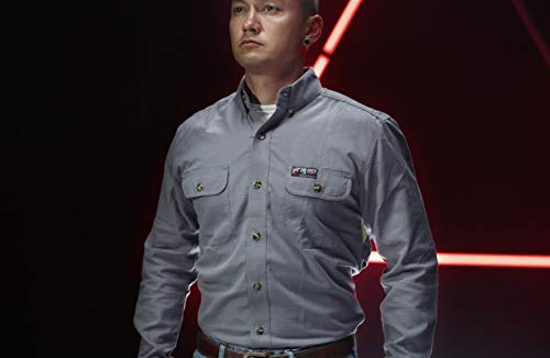 Image of MCR Safety Summit Breeze SBS1002MT Flame Resistant 5.5oz Inherent Blend Shirt, Underarm /Back Vents, Men's Work Shirt, Medium Tall, Navy