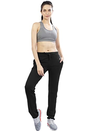Image of Women's Cotton Running Track Pant with Zipper Pockets