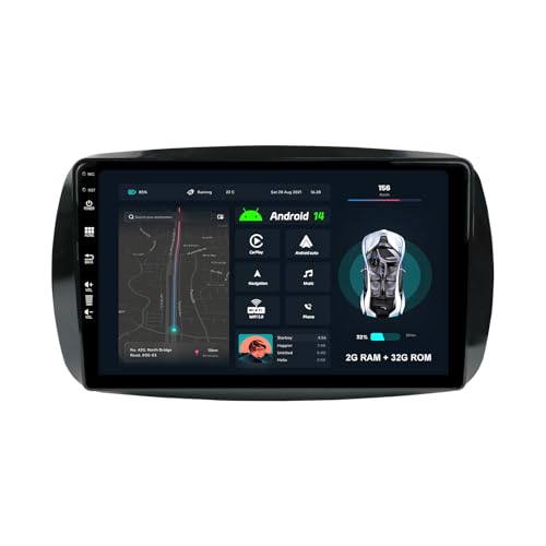 【Wireless Carply e Andriod Auto】Un modo intelligente per utilizzare il telefono in macchina, collega semplicemente il telefono all'autoradio Android tramite Bluetooth. Usa l'assistente vocale intelligente o tocca il display per ottenere indicazioni stradali, effettuare chiamate, inviare e ricevere messaggi, ascoltare musica, ecc.