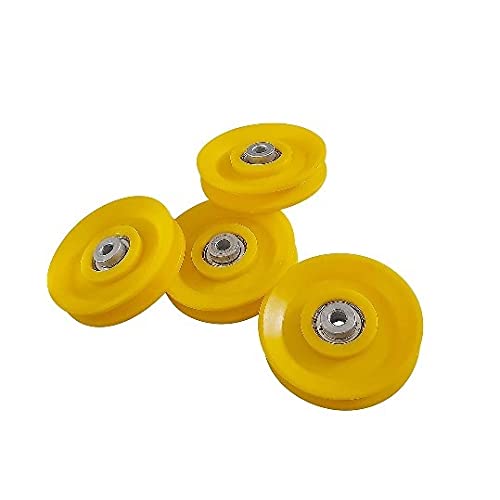 Mutu Urbanpace Mount Hood Gym Machine 4-inch Nylon Pulley with Inbuilt Bush Bearing, pulley Wheel Cable Machine Attachments(Color: YELLOW) (B097PFJFV7) Amazon Price History, Amazon Price Tracker
