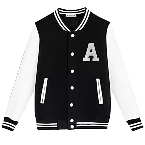 Image of Koverify Unisex Adult Cotton Blend Standard Length Letterman Jacket