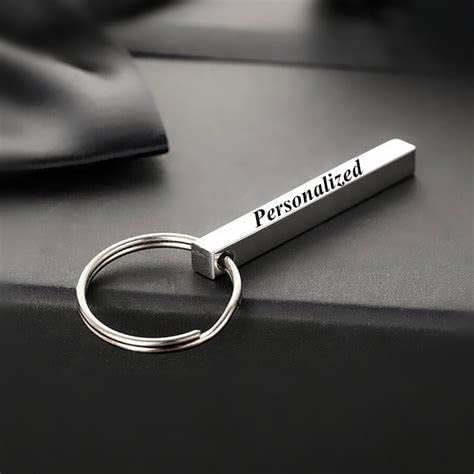 Image of KlowAge Personalized Custom Message Names Bar Keychain