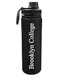 The Fanatic Group Brooklyn College Dual Walled Stainless Steel Sports Bottle, Design-1 - Black