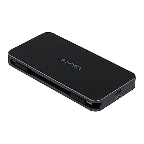 VisionTek VT400 Portable USB-C Dual Monitor Hub - 1x DP, 1x HDMI, 2X USB-A, 1x Ethernet, 1x USB-C for Windows/MacOS/ChromeOS/iOS Cover