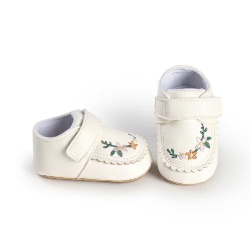 Image of HsdsBebe Baby Boys Girls Pu Leather Hard Bottom Walking Sneakers Toddler Rubber Sole First Walkers Infant Cartoon Slippers Crib Shoes
