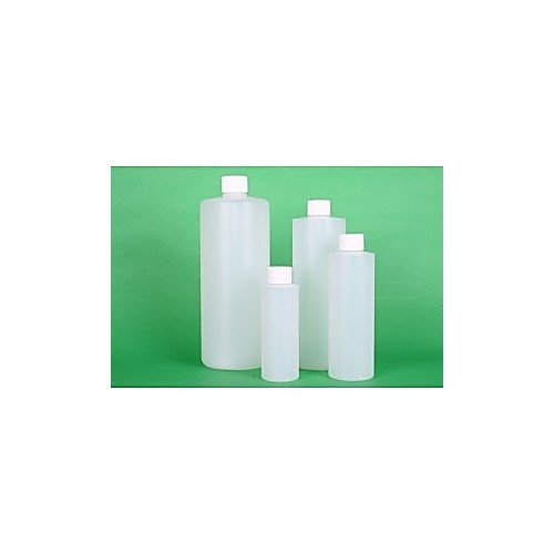 1159K74 Natural HDPE Cylinder Bottle with F-217 Lined Cap, 16oz Capacity