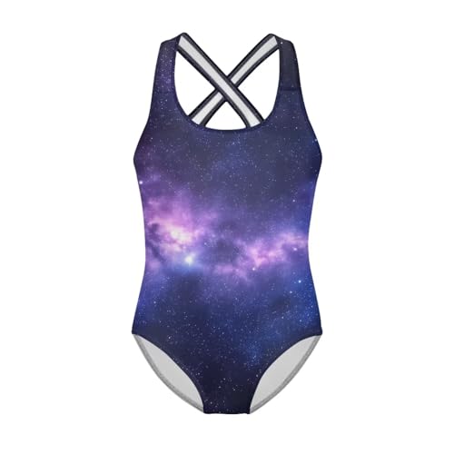 Image of JEOCODY Swimsuit for Girls One Piece Bathing Suit for Teens Crossback Hawaiian Beach Swimwear