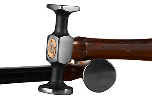 WUTA Leather Steel Hammer Original Design Carbon Steel Double Head Hammer Smooth Mallet