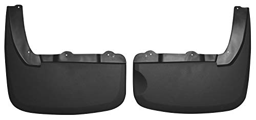 Husky Liners Fits 2010-19 Dodge Ram 3500 with OEM Fender Flares - DUAL REAR WHEELS Custom Dually Rear Mud Guards,Black,57191
