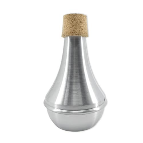 YoungMonic Trumpet Straight Mute Silencer Lightweight Aluminum Practice Trumpet Mute for Beginners and Students