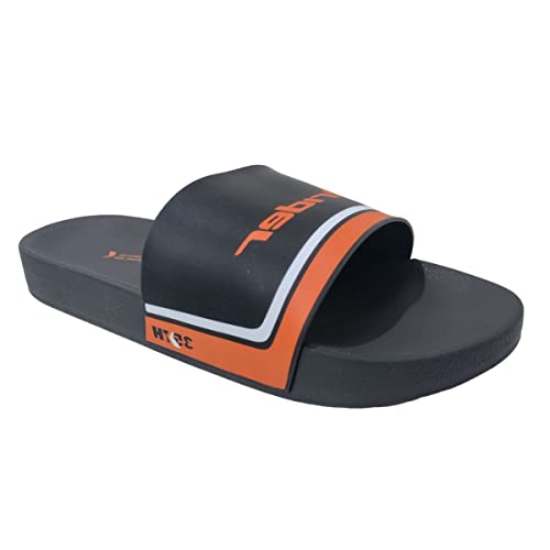 Rider Kids Full 86 Inf, Sandália Slide Meninos, Preto/Laranja, 31