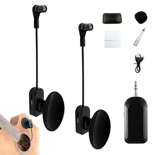Ysislybin Microfono per Strumenti Wireless, Ricevitore Microfono Wireless per Strumenti