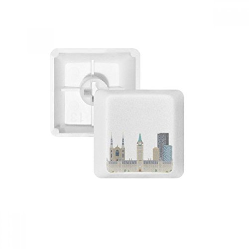 Cache-clés PBT Canada et église pour clavier mécanique blanc OEM R4 multicolore