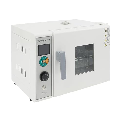 Lemoeyes Lab Drying Oven, 800W Digital Forced Air Convection Drying Oven, Electric Hot Blast Oven Incubator Box, RT +10~300℃ Temperature, Adjustable Fan, Heating Oven for Industrial & Lab