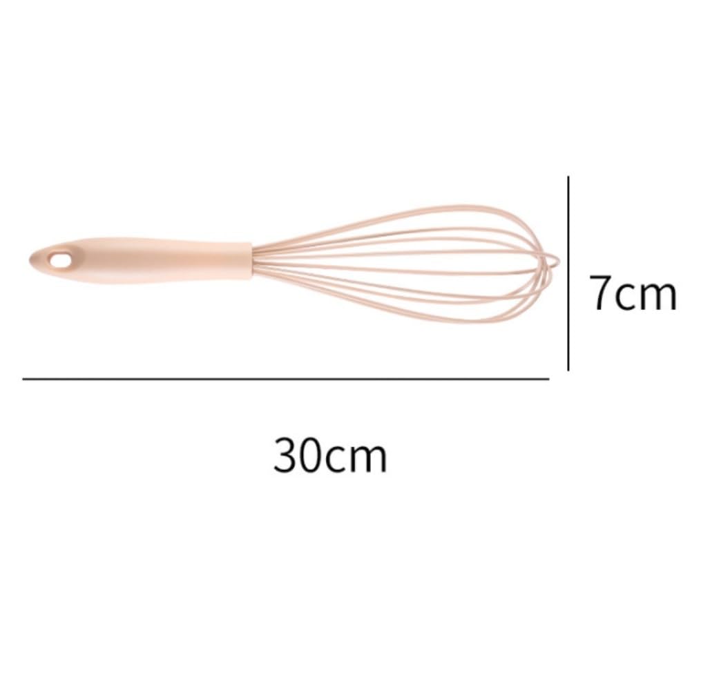 Frusta da Cucina Sbattitore Manuale Frullino for Uova in Silicone Frullatore for Accessori da Cucina for La Cottura di Latte E Frullatore Efficiente(Grün,30x7cm)