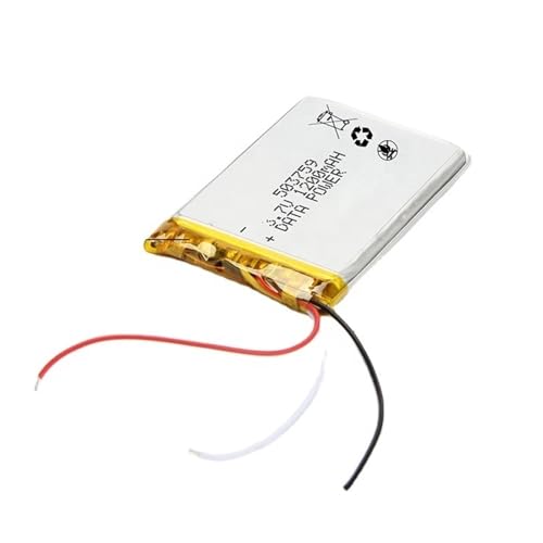 Batería 503759 de 3,7V y 1200 mAh recargable de polímero de litio