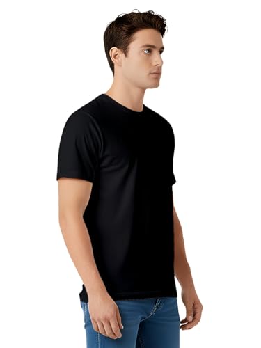 Image of 100% PIMA Cotton T Shirt for Man | Premium Men T-Shirts Regular Fit | Half Sleeve Round Neck Cotton Tshirt for Man | Mens Tees Made for Indian Climate | Available in 10 Colours