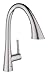 Grohe 32294DC2 Zedra Standard Miscelatore Monocomando per Lavello, DN 15, Bocca C, Satinato, Spülbrause mit 3 Strahlarten