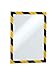 Produktbild DURABLE Sichttasche DURAFRAME® Security, 2St, A4, farblos/gelb/schwarzer Rahmen (2 Stück), Sie erhalten 1 Packung á 2 Stück