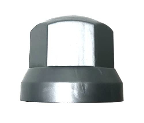 MelTruck® 50 tapas protectoras para tuercas de rueda gris, diámetro de 32 mm, para tornillos bajos para camiones