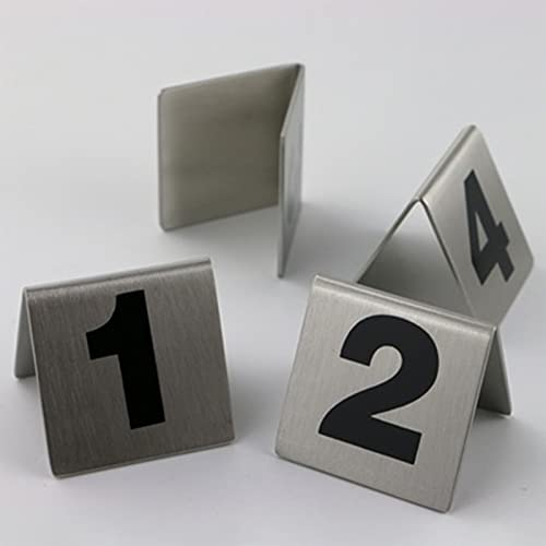 Placa numeradora de mesa y soporte para tarjetas de mesa con dígitos 21-40 6