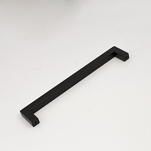 goldenwarm Cabinet Pulls Black Cabinet Handles (15 Pack)- HDJ12BK 7-1/2in(192mm) Hole Centers Drawer Pulls Black Cabinet Hrdware Cabinet Door Handles for Kitchen Cabinets