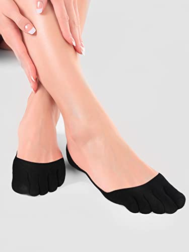Bencailor 6 Pairs No Show Toe Socks Women Low Cut Toe Separator Socks Invisible Liner Boat Breathable Athletic Cotton Sock4