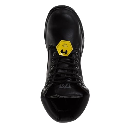 Image of Avalanche Steel Toe Work Boots for Men EverFit Comfort Technology - Anti Slip Grip Heavy Duty Leather Boot Safety Industrial Workwear Construction
