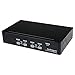 StarTech.com 4 Port Professional VGA USB KVM Switch with Hub - 1U Rack-mountable KVM Switch , TAA (SV431USB)